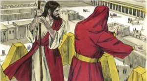 Jesus on the temple